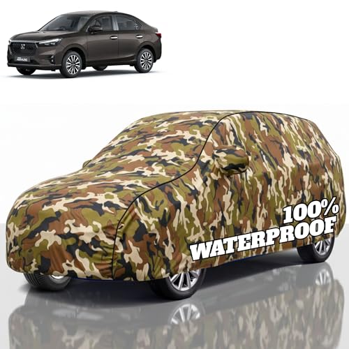 Image of Premium Polyester Car Cover Amaze All-Weather Protection from Rain, Dust & Sun | UV Resistant Fabric | Full Body Secure Fit for Outdoor & Indoor Parking Jungle