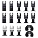 LICHAMP 15 Metal Wood Plastic Oscillating Multitool Quick Release Saw Blades Fit Black Decker Bosch Craftsman Dewalt Fein Makita Milwaukee Multimaster Porter Cable Ridgid Rockwell Ryobi