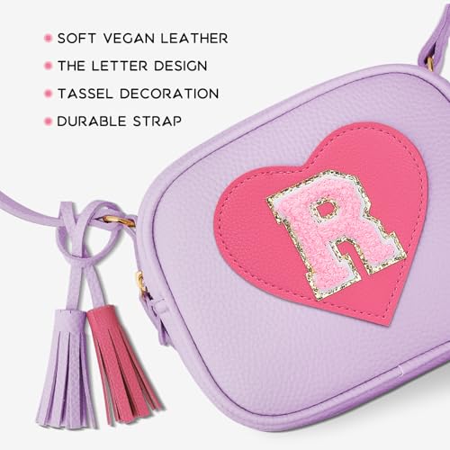 Image of KKXIU Birthday Gifts for Girls Initial Toddler Purse Cute Kids Crossbody Bag
