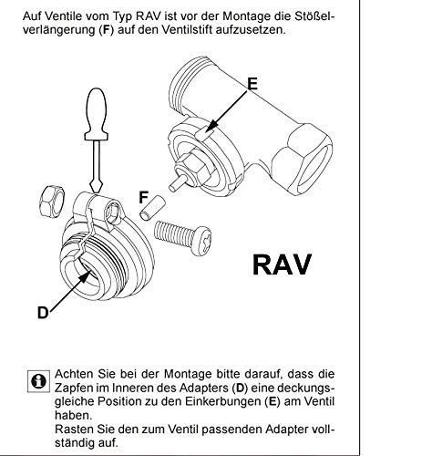 Adattatore Per Radiatore Per Danfoss RA 20-23mm E Valvole FAR A M30 X1,5 - Foto 10