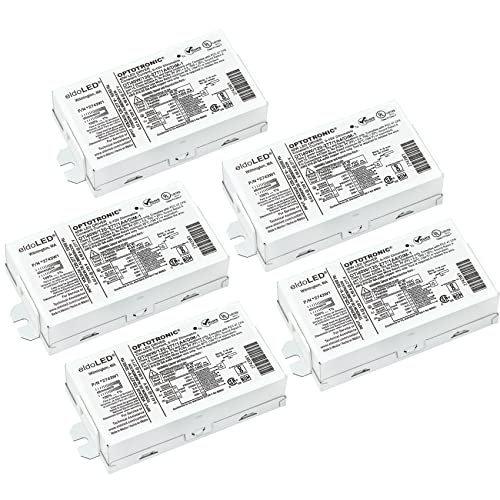 Image of Pack of 5 - eldoLED *2743W1 OPTOTRONIC 40W Constant Current 0-10V Dimmable LED Driver, Programmable Compact OTi40W /120-277 /1A4 /DIM-1 (Osram 57351)