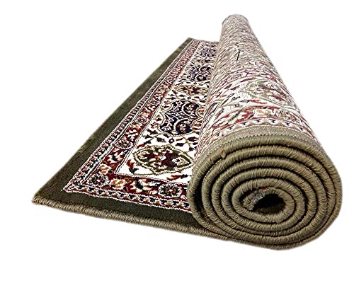 Image of Royal Look Design Soft 6 Feet x 9 Feet Green Colour Carpets for Home Living Room Bedroom Dining Room