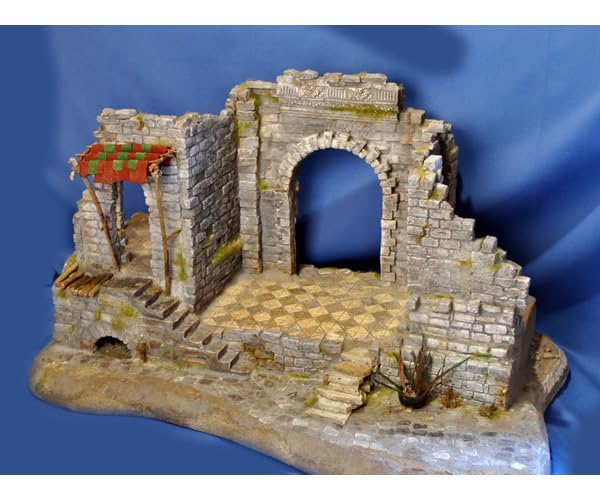 Menta-modellbau Sinaï – Lot De 85 Blocs De Construction De Ruines – Pierre Rectangulaire Et Carrée, Mélange Gris Ocre – Fait Main En Allemagne