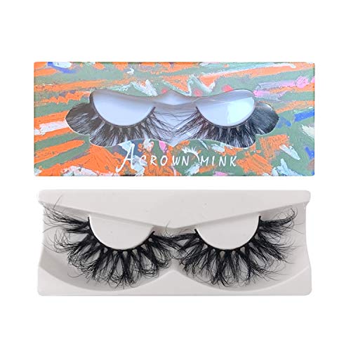ACROWN 5D 25mm Lashes Mink Full Volume Cruelty-free Siberian 3D Mink Strip Eyelashes