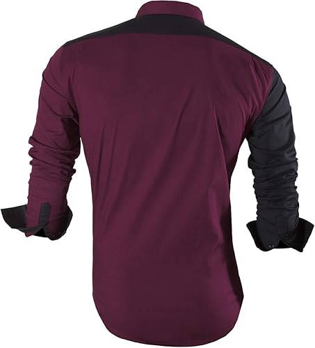 Miniatura 7 de Sportrendy JZS041 camisa de vestir de manga larga para hombre