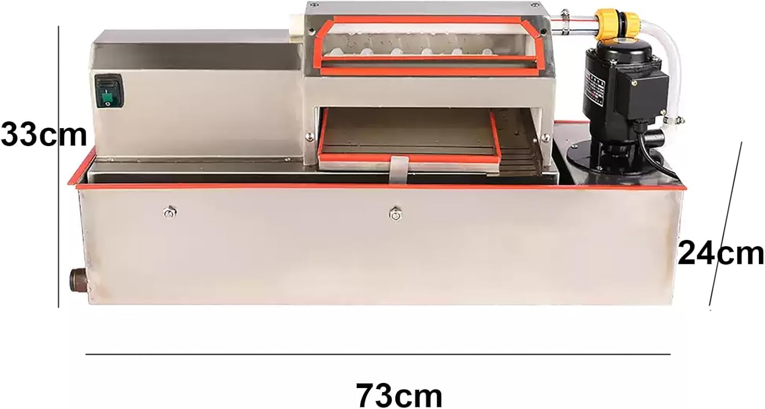 Éplucheur d'œufs de caille électrique, retrait automatique des coquilles, circulation de l'eau pour une séparation efficace des coquilles d'œufs dans les cuisines commerciales