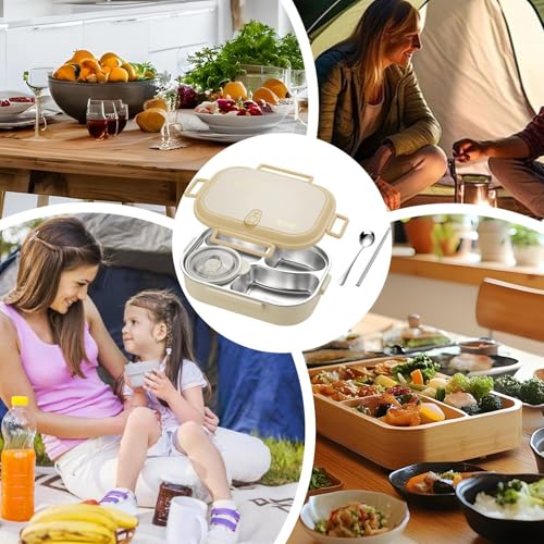 Boîte à déjeuner en acier inoxydable durable pour conservation alimentaire