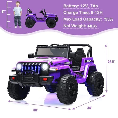 Infans TY328019 Kids Ride On Car Truck With 2.4G Remote Control, 12V Battery Powered Electric Cars thumb #5