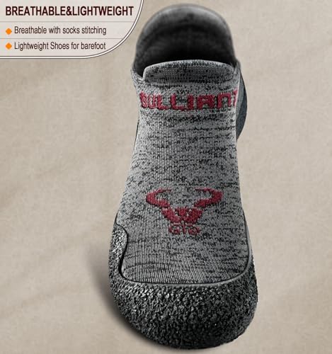 Men Slipper Socks, Grip Socks Hiking Water Shoes Barefoot Shoes for Men Outdoor Walking Exercises3