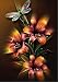 KOTWDQ Diamond Painting Kits for Adults Kids Dragonfly Flower Full Drill for Home Wall Decor 12x16inch(Canvas Size)