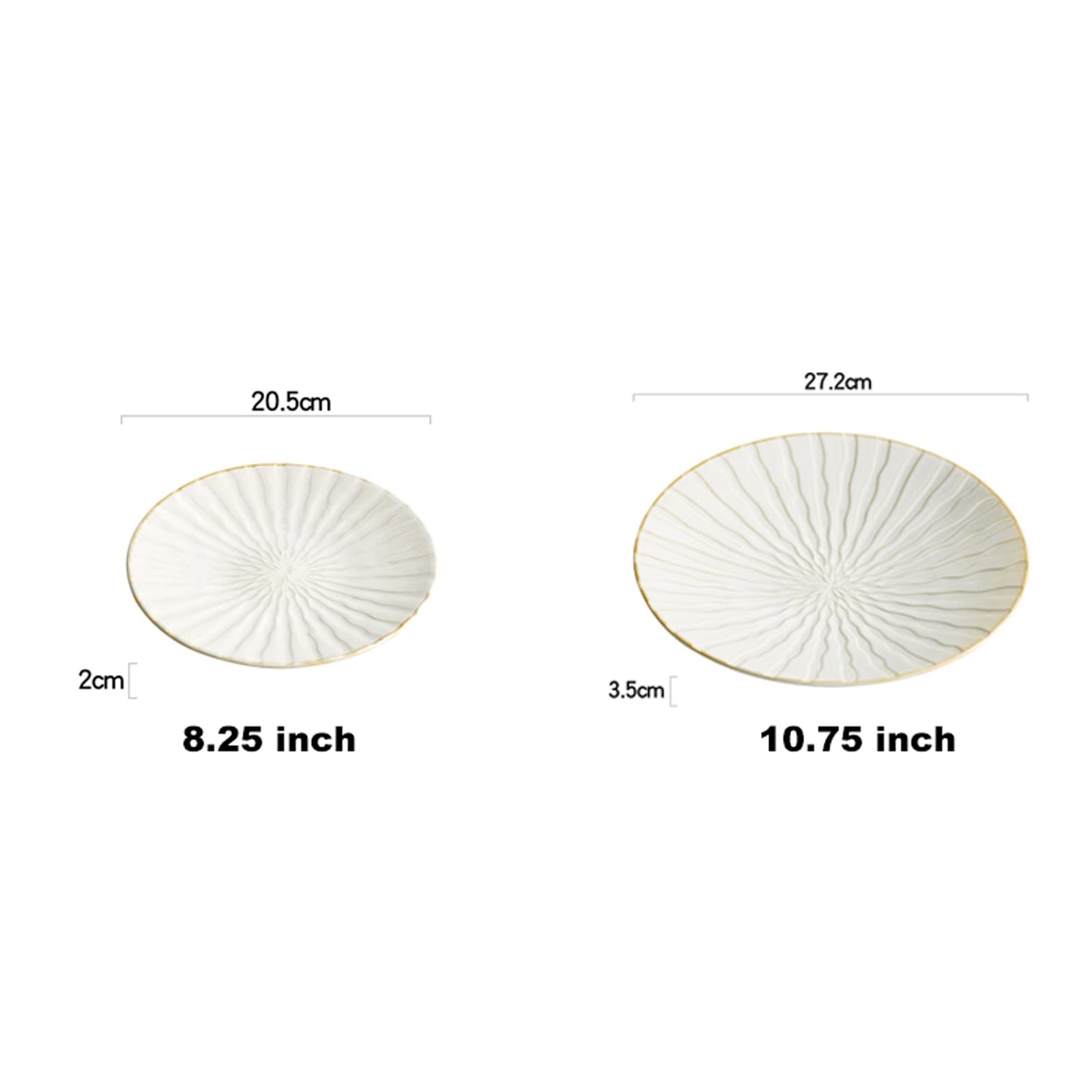 Assiettes Plates Assiette de cuisine occidentale créative assiette à steak japonaise assiette à dîner en céramique avancée vaisselle à Dessert ronde Assiette ( Color : Bruin , Size : 10.75 inch )
