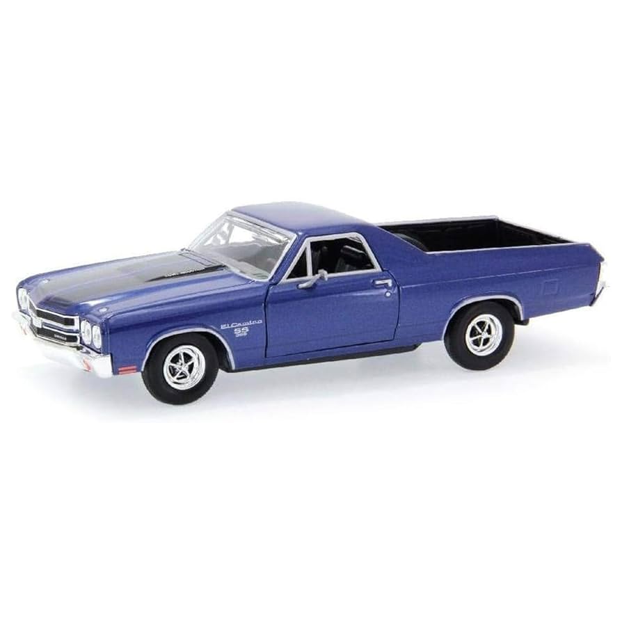 Amazon.com: 1970 Chevy El Camino - Blue 1:24 Scale Diecast