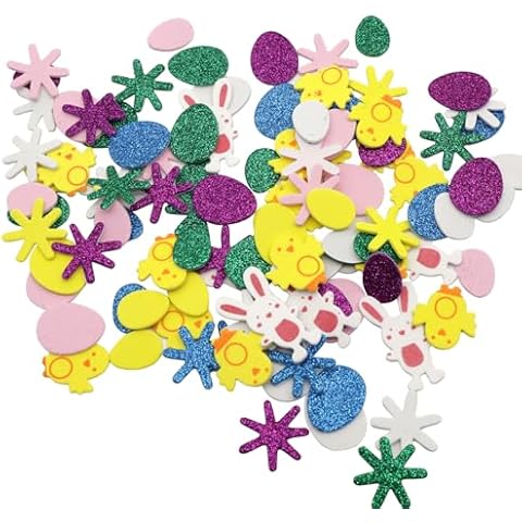 100PCS Easter Foam Stickers for Kids Cover
