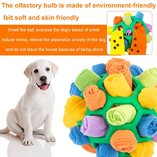 Jetisva Snuffle Ball for Dogs Foraging,Interactive Dog Toys,Dog Enrichment Toy,Soft Dog Treat Ball Dispenser,Dog Puzzle Toy,Dog Brain Stimulating Toys for Small Pet Puppy Intellectual Training Green - Image 2
