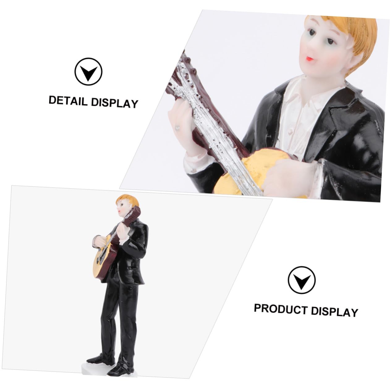 Toyvian Guitare Romantique mariée et Le marié gâteau Topper élégant gâteau Topper Figurine Décoration de Mariage Figurine résine Cadeau