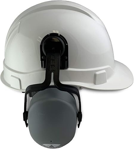 Miniatura 3 de Ridgeline - Casco de seguridad estilo gorra con orejeras incluidas, casco blanco