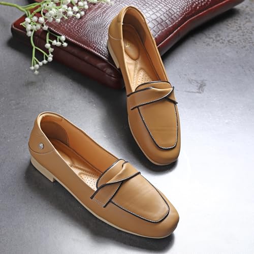 Image of YOHO Bliss Loafers for Women | Comfortable & Stylish Bellies | Fashion Moccasins with Footpharma Footbed | Slip-on for Casual & Formal Wear | 007