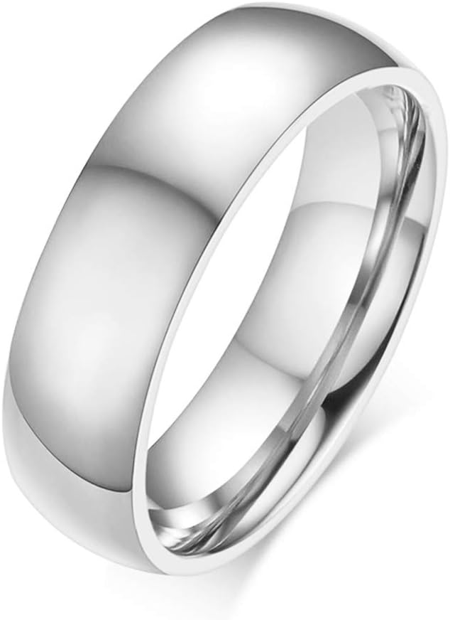 MZZJ BFF Ring for 2-3-4-5-6-7-8-9-10 Personazlied BFF Friendship Jewelry Pinky Promise Pinky Swear Minimalist Polish Stainless Steel Comfort Fit Domed Stackable Knuckle Ring Band,Bridesmaid Gift