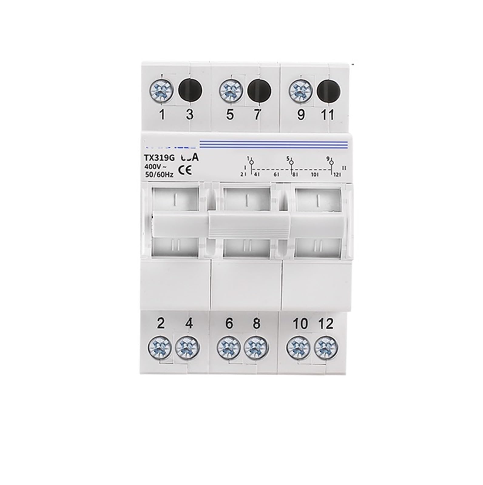 Disjoncteur de verrouillage 3P 40A commutateur d'isolement MTS double alimentation 400V