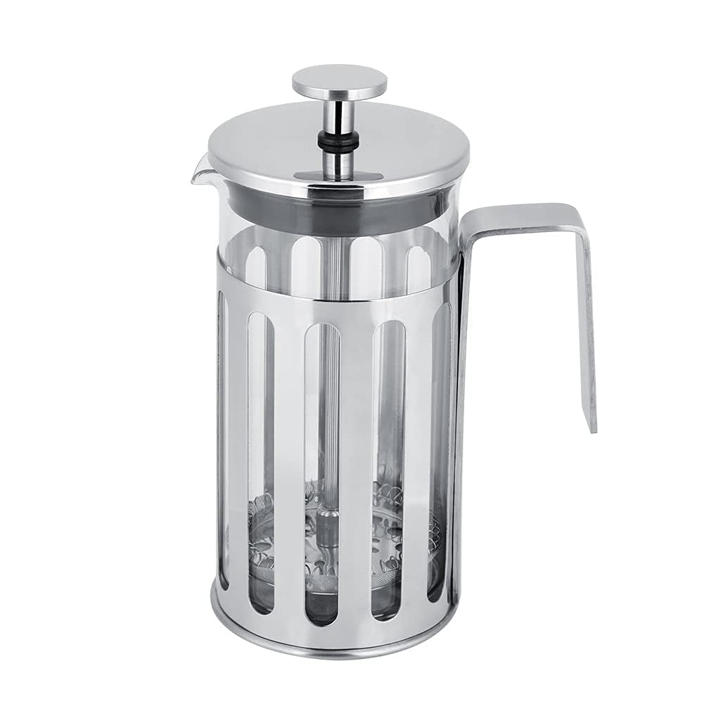 Excluzo Set of 2 Food Grade Rubber Spout Filter Net Stainless Steel + Glass Material Coffee Pot, Coffee Maker, for Coffee at Home Coffee Supplies Tea Maker Making Tea(350ML)