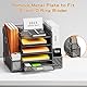 Restorgan Schreibtisch Organizer mit Aktenhalter, 5-stufiger Papier Organizer mit Schublade, Mesh Schreibtisch Akten Organizer mit Zeitschriftenhalter für Büro Organizer Schreibtisch (schwarz)