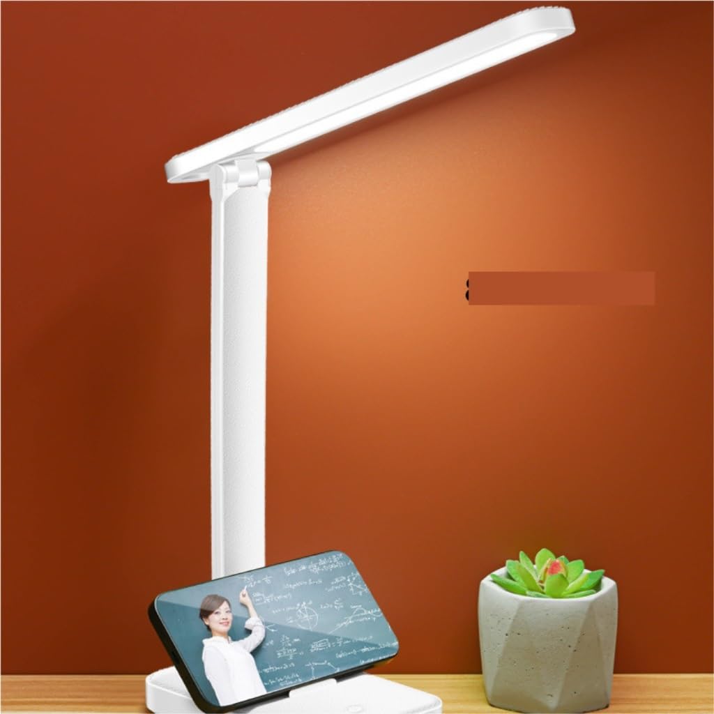 Lampe Bureau Lampe De Bureau Smart Touch Charge Led Lampe De Bureau Lumière Douce Protection Des Yeux Pliable Gradation Lampe De Bureau De Lecture Lampe Led Bureau(A)