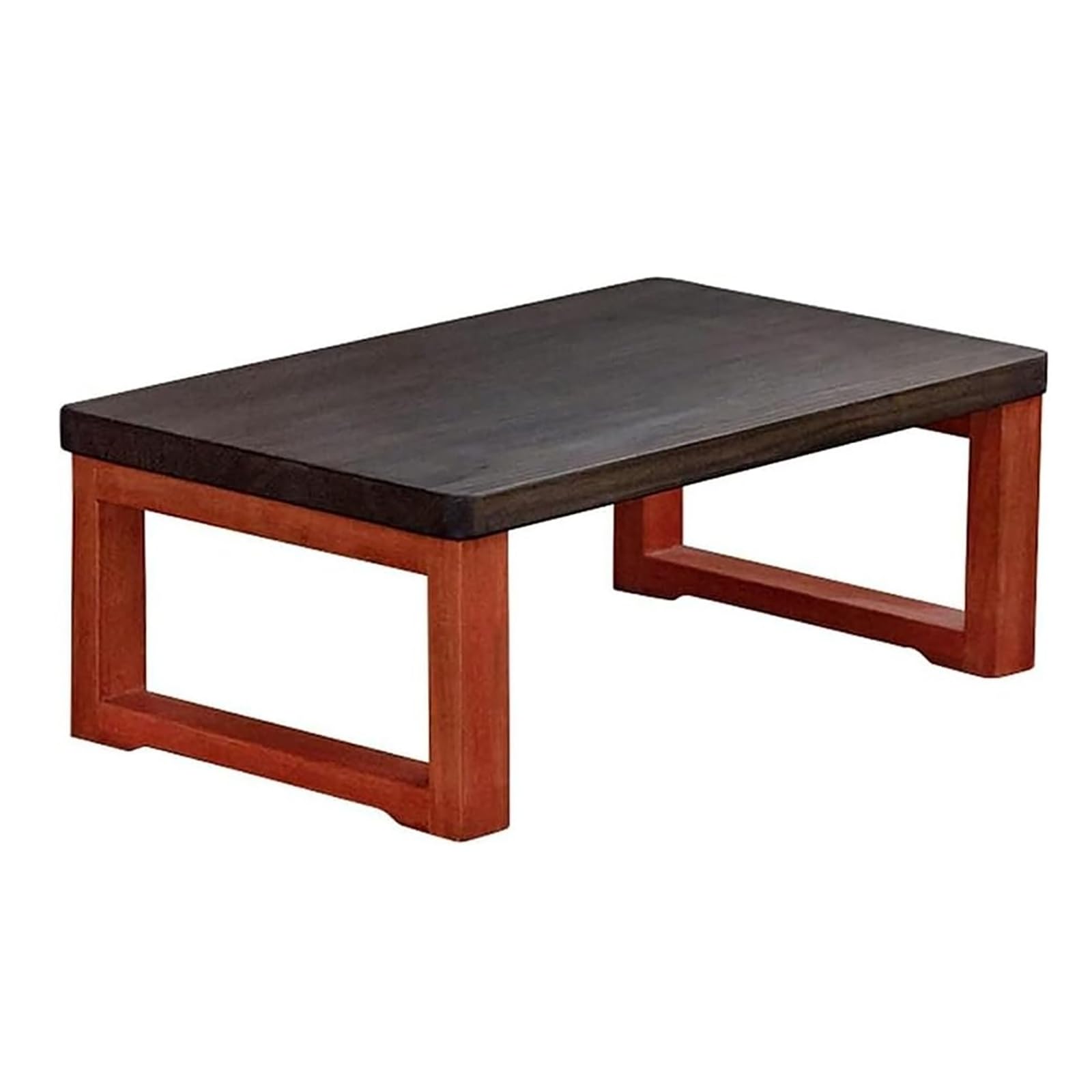 Table basse japonaise bois massif 80cm pour table à manger au sol salon