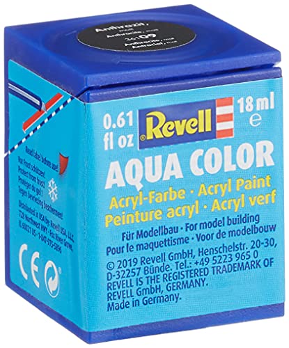 Aqua Color Su Bazlı Maket Boyası Mat Antrasit Gri 18 ml