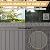 Fancyango 75 Gallon Outdoor Deck Box Waterproof, Large Storage Box for Patio, Resin Storage Bench Lockable for Garden Tools, Package Delivery, Grey