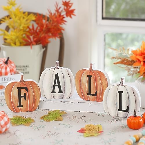 Thanksgiving-Fall-Pumpkin-Decor-4pcs-Wood-Sign-Pumpkin-Block-Set-Thanksgiving-Tiered-Tray-Decor-Farmhouse-Fall-Table-Decor-for-Home-Office - Urban Country Home Decor Thanksgiving-Fall-Pumpkin-Decor-4pcs-Wood-Sign-Pumpkin-Block-Set-Thanksgiving-Tiered-Tray-Decor-Farmhouse-Fall-Table-Decor-for-Home-Office