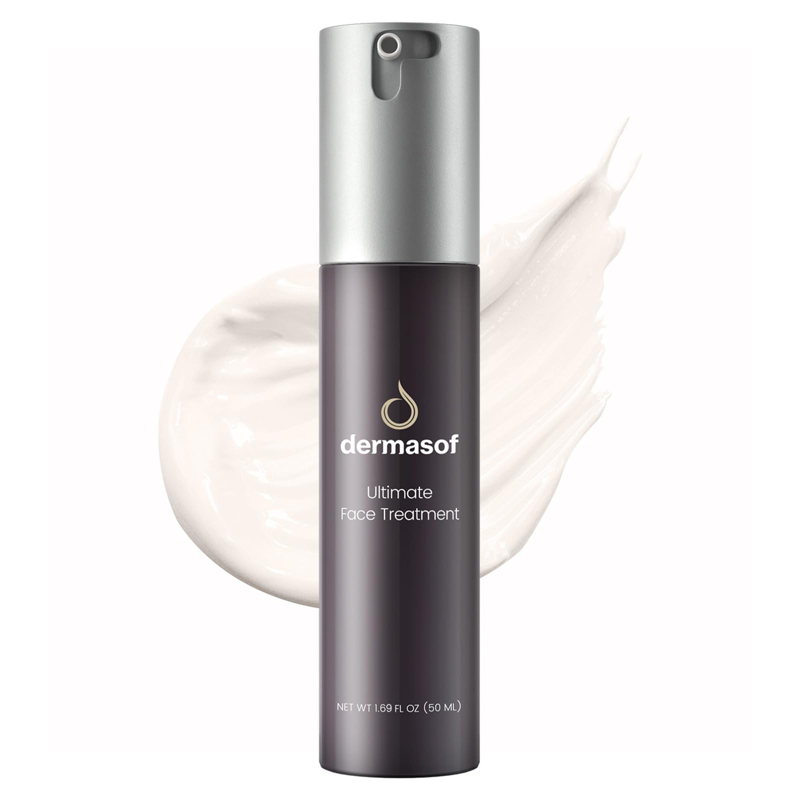 Dermasof Ultimate Facial Moisturizing Lotion,Active Peptides and Vitamin C,Smooth Wrinkles,Brightening and Anti Aging,Hybrid Antioxidant Formula that Soothes Redness,Repairs Barrier;1.69 FL OZ