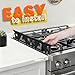 Stove Gap Covers for Electric, Oven Side Guards 2pcs, Gas Range Crack Strip, Stainless Steel Space Filler Between Stove & Counter Top, Crumb Catcher-Adjustable Len. 13.8