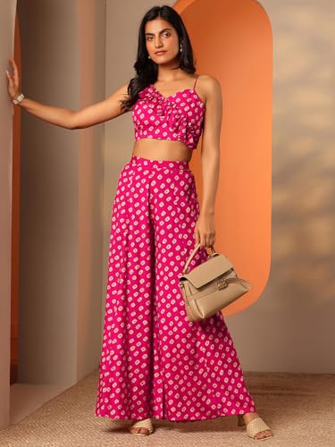 Image of Libas Womens Printed Rayon Co ord Set for Women | daily wear | casual wear | office wear