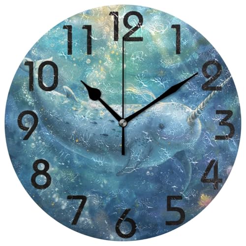 Reloj de Pared Redondo Silencioso 10 pulgadas miniatura 1