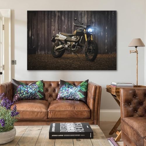 Poster Triumph Scrambler 1200 pour déco chambre vintage - 5