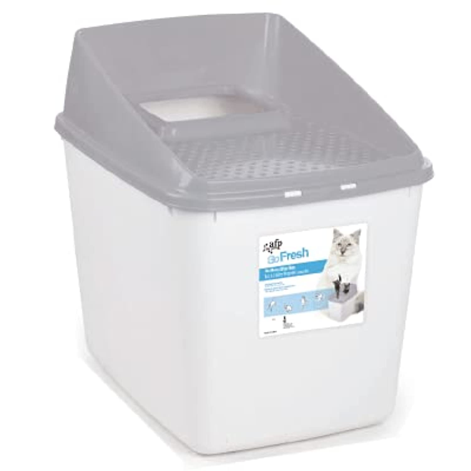 All For Paws AFP No Mess litter Box - Grey