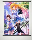 Nisekoi Home Decor Anime Wall Scroll Poster Fabric Painting Kirisaki Chitoge & Onodera Kosaki 023 L