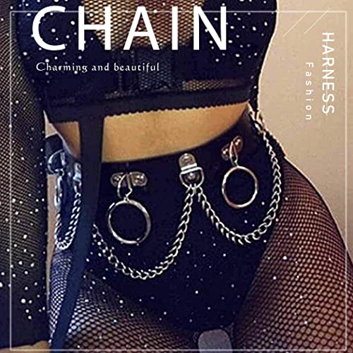Buy Foyte Punk Leather Body Chain Sexy Black Harness Belt Waist Chains Hip Belly Rave