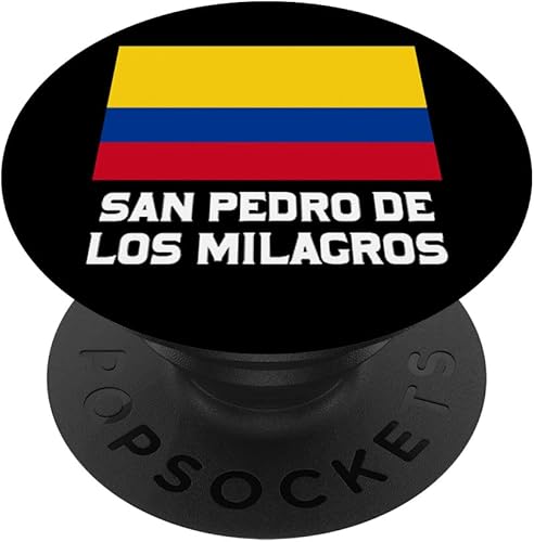 Miniatura 1 de San Pedro de los Milagros Colombia Escudo Bandera Crest PopSockets Swappable PopGrip