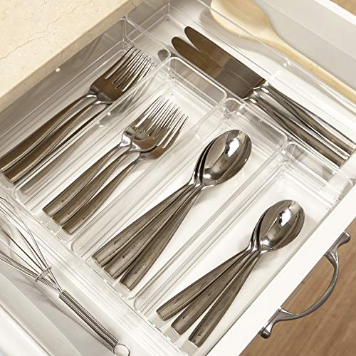 STORi Clear Plastic Vanity, Desk and Kitchen Drawer Organizers 6