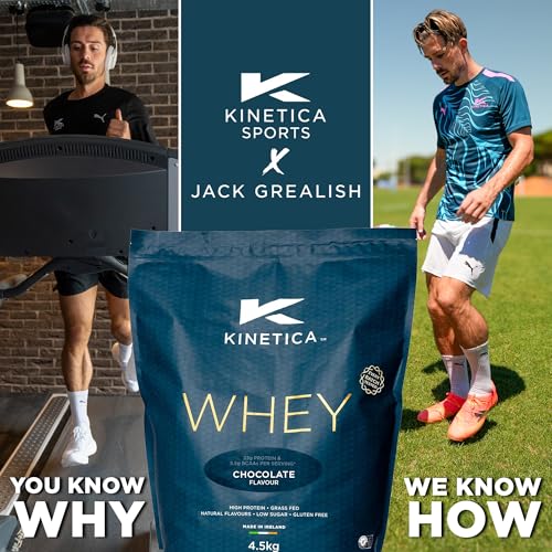 Kinetica Sports Whey Protein Powder - Chocolate Flavour | 22g Protein/Serve, 150 Servings/4.5Kg Pack | Gluten Free Supplement | Optimum for Muscle Gain & Recovery |Mixes Well with Water, Milk & Shakes - Image 4