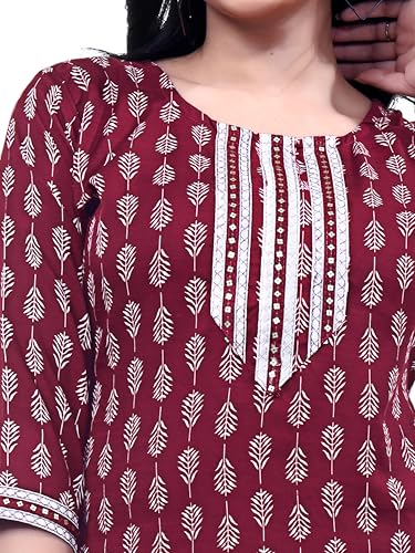 Image of Cotton Printed Short Kurti for Women