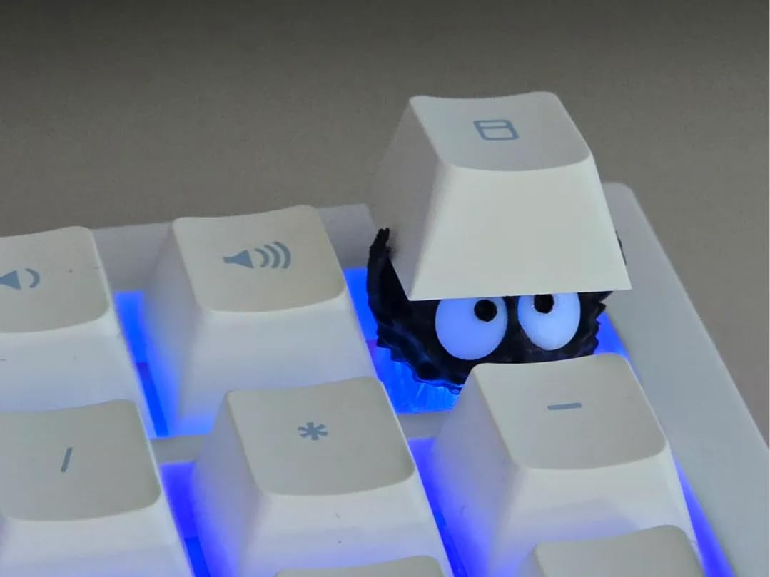 Vikson International Artisan Kawaii Dust Creature Keycap | Cute Fuzzy Monster Mechanical Keyboard Switch Cap, Custom Cherry MX Anime Gamer Desk Accessory & Cozy PC Setup Decor-picture-16