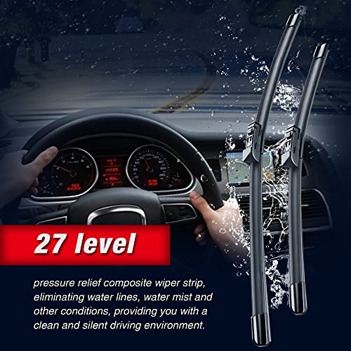 Image of 26 inch 18 inch Front Windshield Wiper Blades Replacement for Subaru Legacy Outback 2023 2022 2021 2020 Original Equipment Replacement Wiper Blades(Set of 2)Top Lock