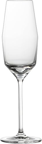 Zwiesel Glas Tritan - Vaso de cristal Gigi Barware Collection Flauta de vino espumoso con puntos de efervescencia, 10 onzas, juego de 4