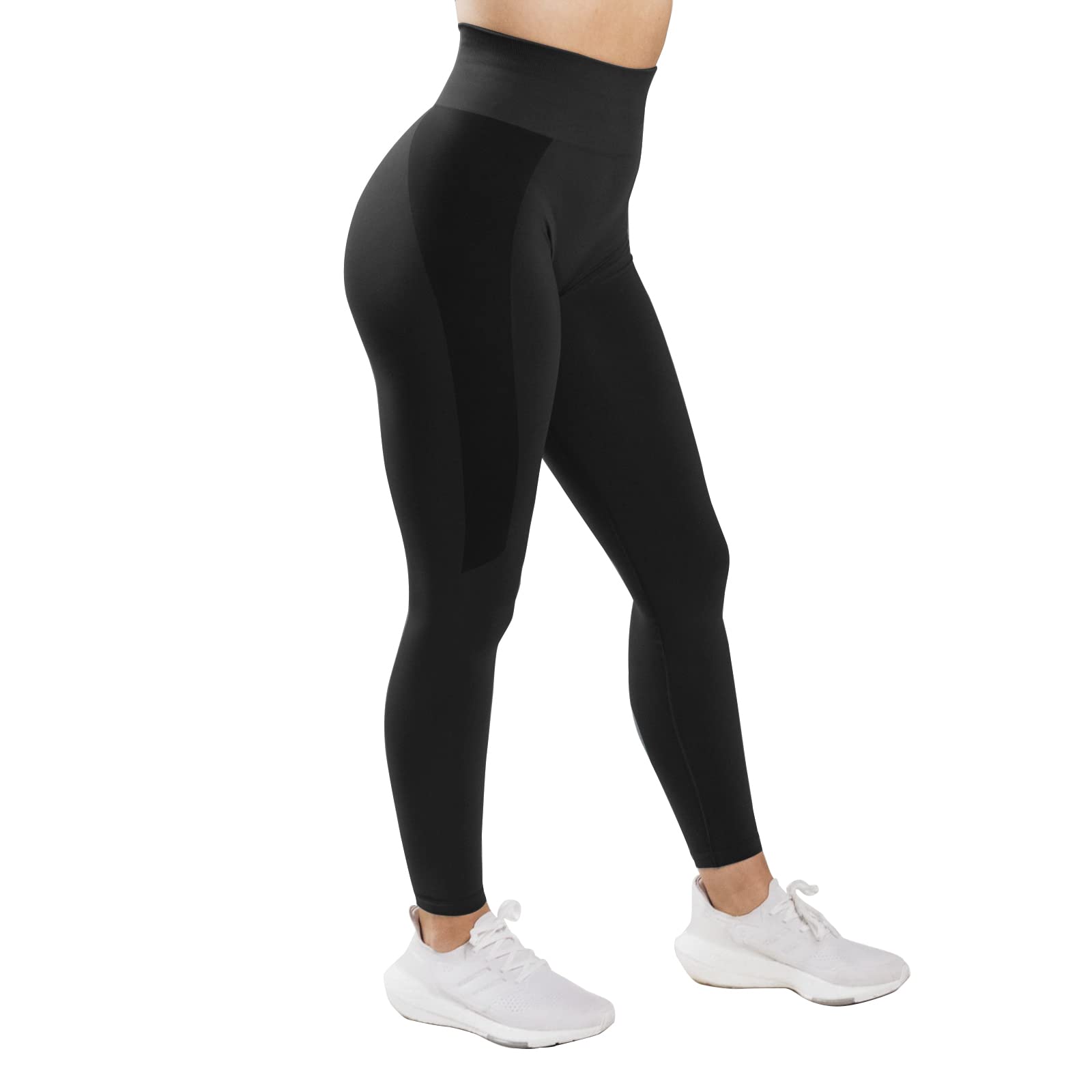 JetjoyButt Lifting Leggings Seamless Scrunch Butt Leggings for Women Ribbed High Waist Gym Leggings Ladies Running Workout Leggings Amplify Contour Leggings Tummy Control Push Up Yoga Pants