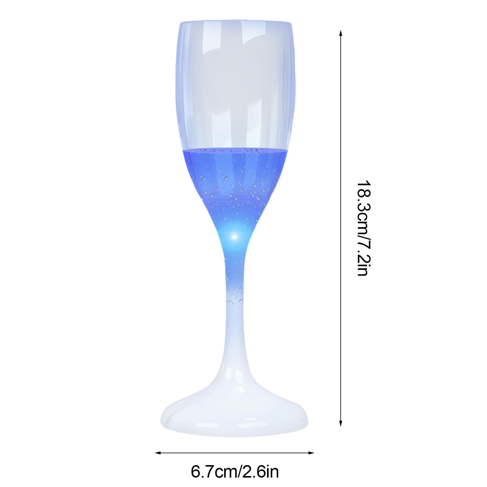Amazon | シャンパングラス、シャンパンフルート | 120ml ライトアップ