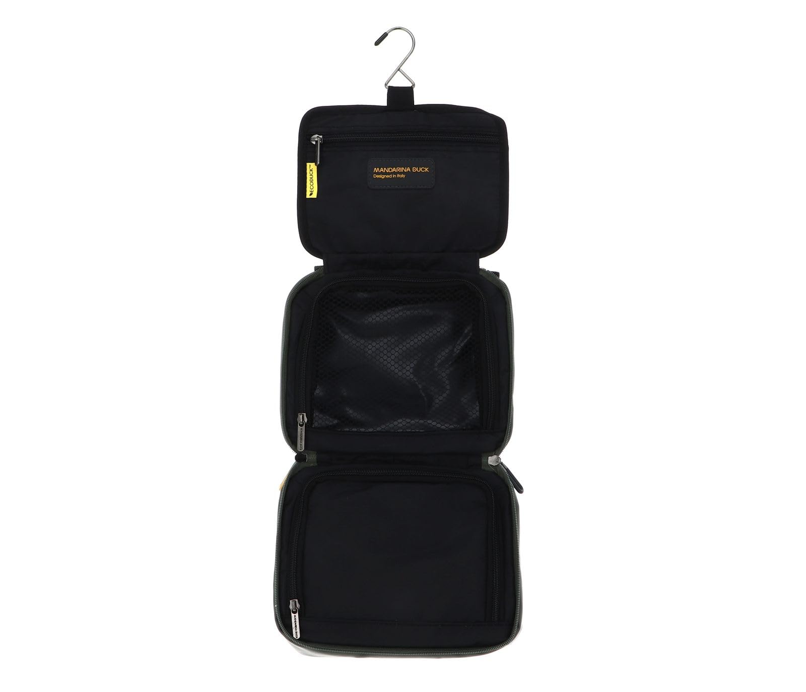 MANDARINA DUCK borsa da toilette Eco Coated Necessaire Pine Green oliva