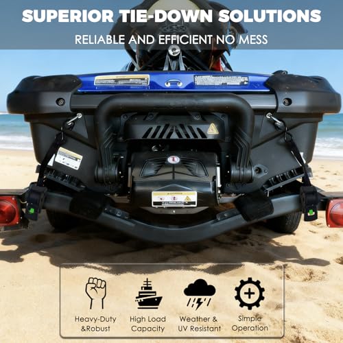 Boat Tie Down Straps to Trailer 2 x 48 Inch 4,630 lbs Break Strength 2 Pack - Image 4