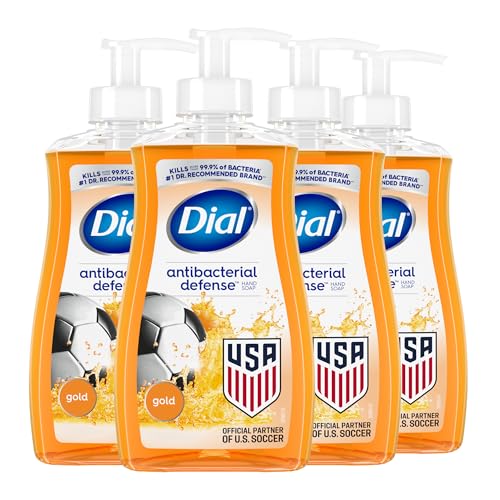 Dial Antibacterial Defense Liquid Hand Soap + Aloe, Gold Scent, 1...